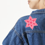 Simple Floral Twill Iron On Patch - Custom Shape