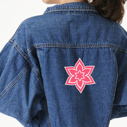 Simple Floral Twill Iron On Patch - Custom Shape - X-Large