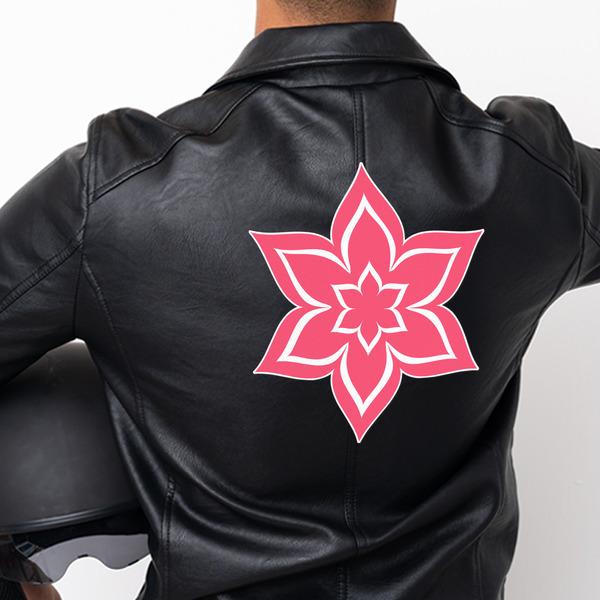 Simple Floral Custom Shape Iron On Patches - XXXL - APPROVAL