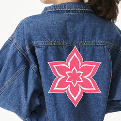 Simple Floral Twill Iron On Patch - Custom Shape - 3XL