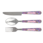 Simple Floral Cutlery Set (Personalized)