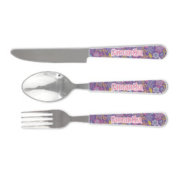 Simple Floral Cutlery Set (Personalized)