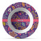 Simple Floral Plastic Bowl - Microwave Safe - Composite Polymer (Personalized)
