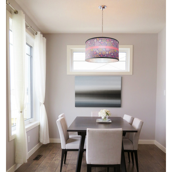 Simple Floral Dining Room Pendant Lamp
