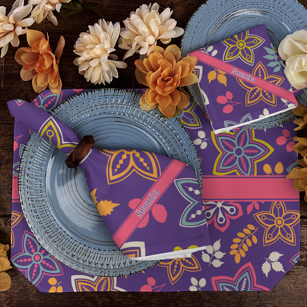 Simple Floral Dining Set