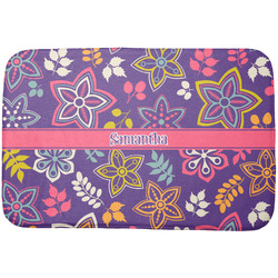 Simple Floral Dish Drying Mat (Personalized)