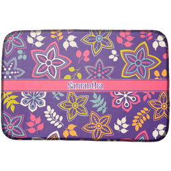 Simple Floral Dish Drying Mat (Personalized)