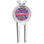 Simple Floral Golf Divot Tool & Ball Marker (Personalized)