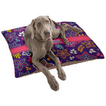 Simple Floral Dog Bed - Large w/ Name or Text