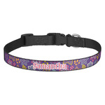 Simple Floral Dog Collar (Personalized)