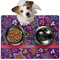 Simple Floral Dog Food Mat - Medium LIFESTYLE
