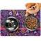 Simple Floral Dog Food Mat - Small LIFESTYLE