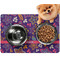 Simple Floral Dog Food Mat - Small w/ Name or Text