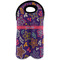 Simple Floral Double Wine Tote - Front (new)