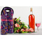 Simple Floral Double Wine Tote - LIFESTYLE (new)
