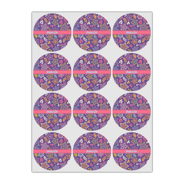 Simple Floral Drink Topper - Small - Set of 12