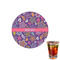 Simple Floral Printed Drink Topper - 1.5" (Personalized)