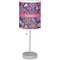 Simple Floral Drum Lampshade with base included