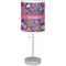 Simple Floral Lamp with Drum Shade (Personalized)