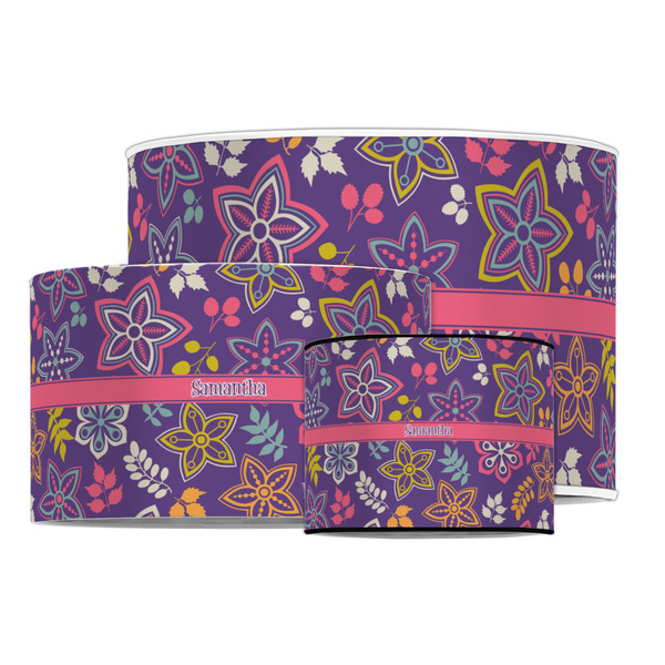 Simple Floral Drum Lampshades - MAIN