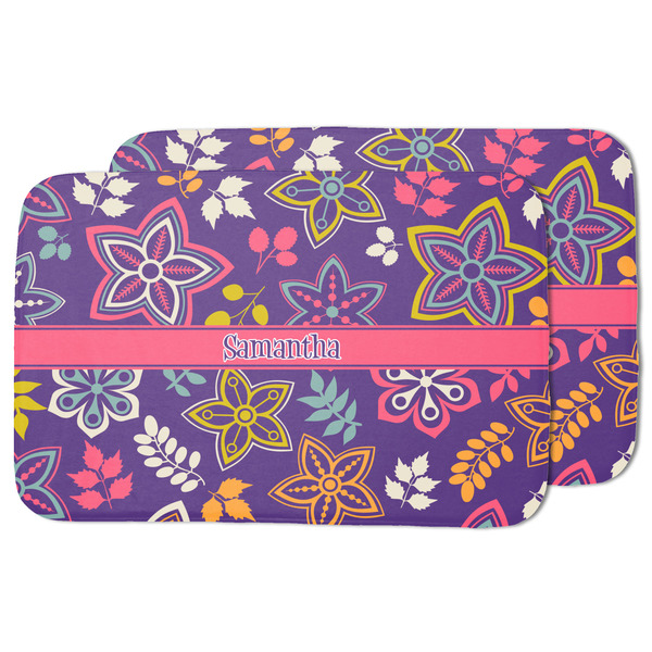 Simple Floral Drying Dish Mat - MAIN