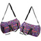 Simple Floral Duffle bag small front and back sides