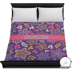 Simple Floral Duvet Cover - Full / Queen (Personalized)