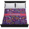 Simple Floral Duvet Cover - Queen - On Bed - No Prop