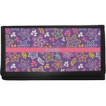 Simple Floral Canvas Checkbook Cover (Personalized)