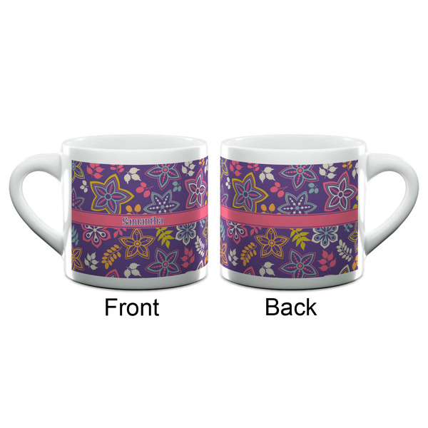 Simple Floral Espresso Cup - 6oz (Double Shot) (APPROVAL)
