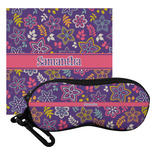 Simple Floral Eyeglass Case & Cloth (Personalized)