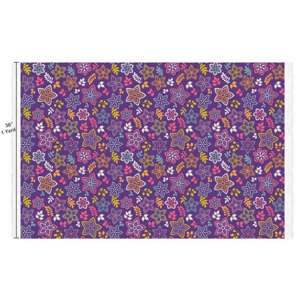 Simple Floral Fabric Full Yard