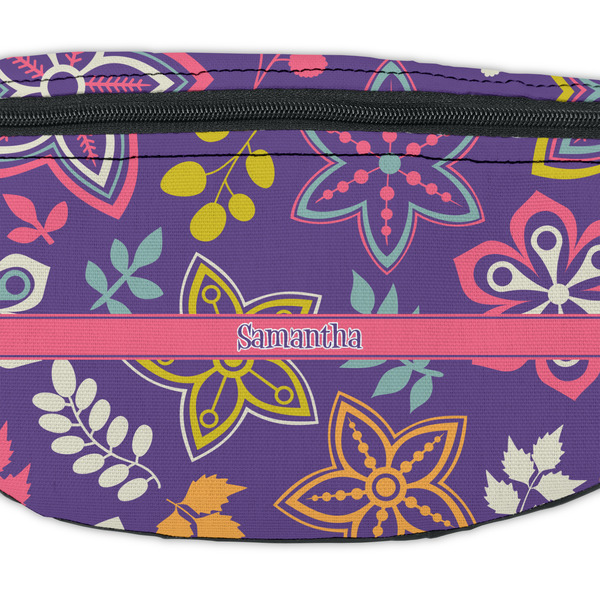 Simple Floral Fanny Pack - Closeup