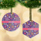 Simple Floral Frosted Glass Ornament - MAIN PARENT