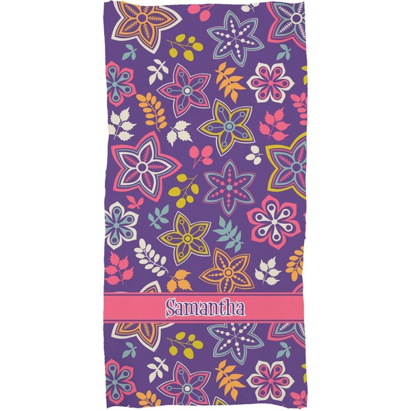 Simple Floral Full Sized Bath Towel - Apvl