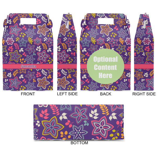 Simple Floral Gable Favor Box - Approval