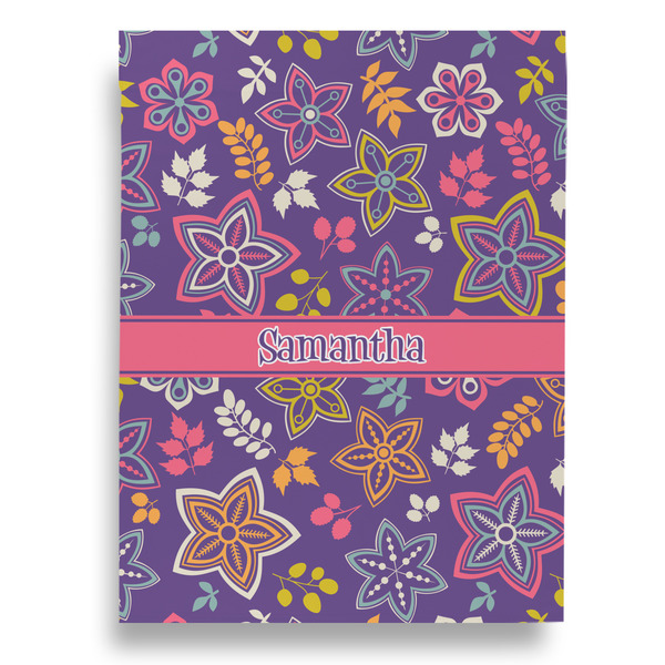 Simple Floral Garden Flags - Large - Double Sided - FRONT