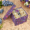 Simple Floral Gift Boxes with Lid - Canvas Wrapped - Medium - In Context