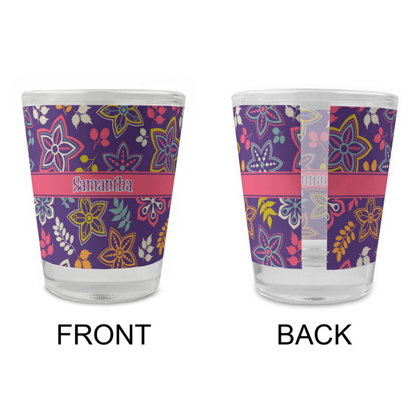 Simple Floral Glass Shot Glass - Standard - APPROVAL