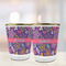 Simple Floral Glass Shot Glass - with gold rim - LIFESTYLE