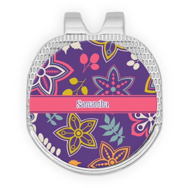 Simple Floral Golf Ball Hat Marker Hat Clip