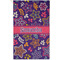 Simple Floral Golf Towel - Poly-Cotton Blend - Small w/ Name or Text