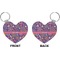 Simple Floral Heart Keychain (Front + Back)