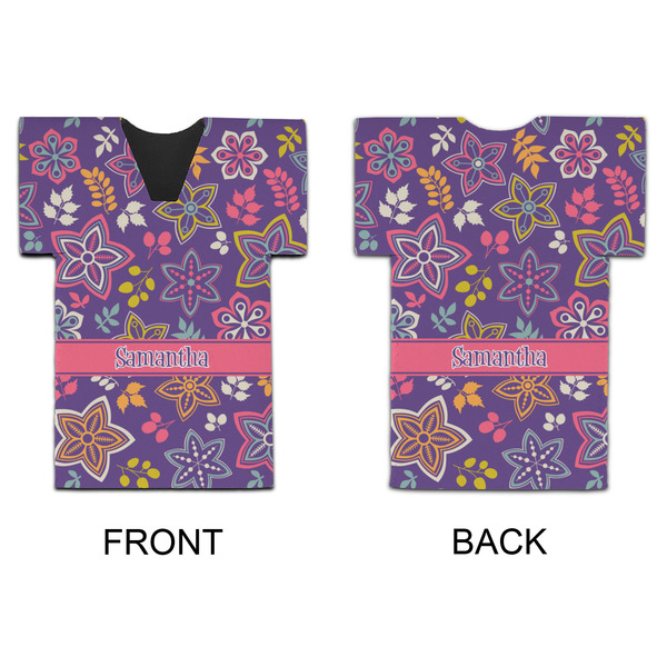 Simple Floral Jersey Bottle Cooler - APPROVAL