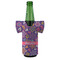 Simple Floral Jersey Bottle Cooler - FRONT (on bottle)