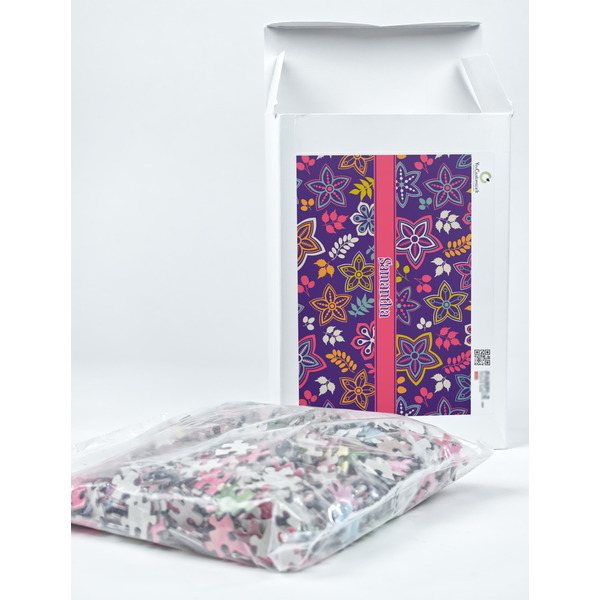 Simple Floral Jigsaw Puzzle 1014 Piece - Box