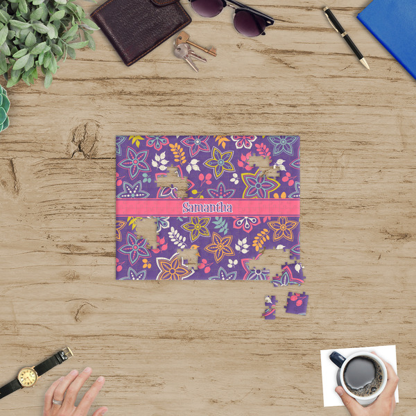 Simple Floral Jigsaw Puzzle 252 Piece - In Context