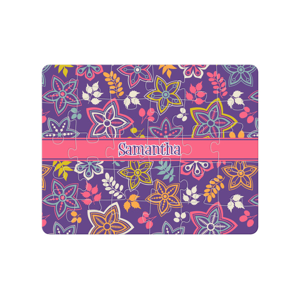 Custom Simple Floral Jigsaw Puzzles (Personalized)