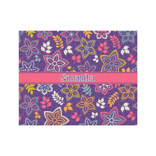 Custom Simple Floral 500 pc Jigsaw Puzzle (Personalized)