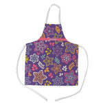 Simple Floral Kid's Apron - Medium (Personalized)